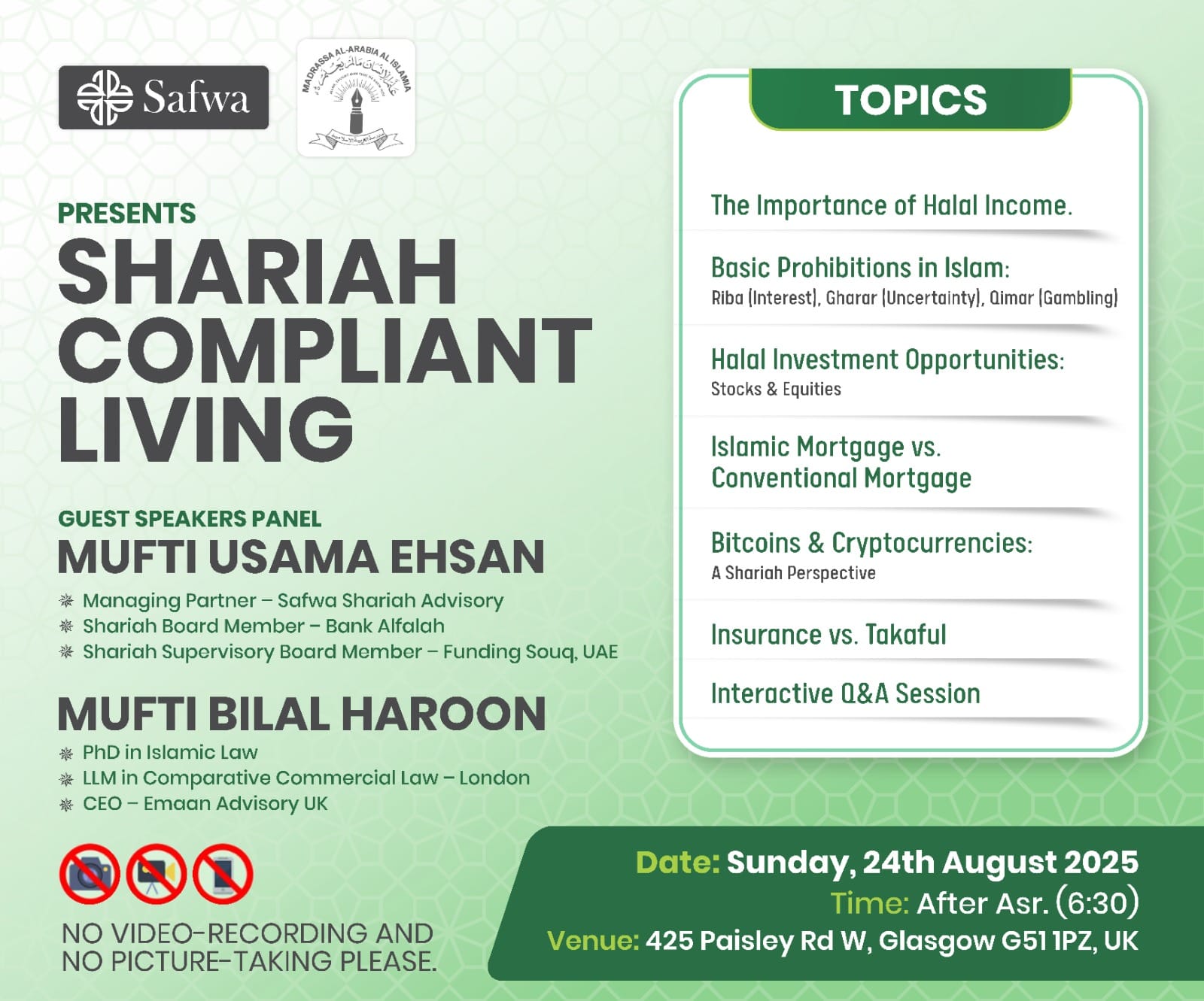 Shariah Compliant Living